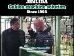 Tamaño de malla 80x100mm, velocidad 195m/h, línea automática de producción de gabiones GLD-2