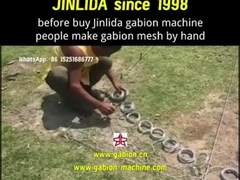 ¡Deje de perder el tiempo!Jin Lidai inventó la máquina automática de jaulas de gavión en 1998.