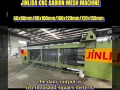JINLIDA Máquina de malla de gabión CNC: 10.000 metros cuadrados de producción diaria