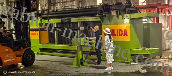 comprar Línea de producción de malla de gabión hexagonal automática de trabajo pesado: maquinaria de alta velocidad para protección de orillas de ríos e ingeniería hidráulica fabricación en línea