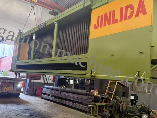comprar LNWL-5 Máquina de malla de gabión CNC 4300mm ancho de trabajo PLC Servo Drive para la protección de la pendiente de la orilla del río fabricación en línea