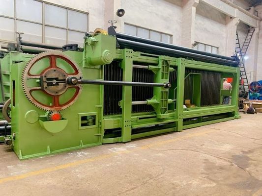 comprar Máquina de la malla de Gabion del control del PLC de 3 torsiones para el colchón hexagonal de  de la tela metálica fabricación en línea