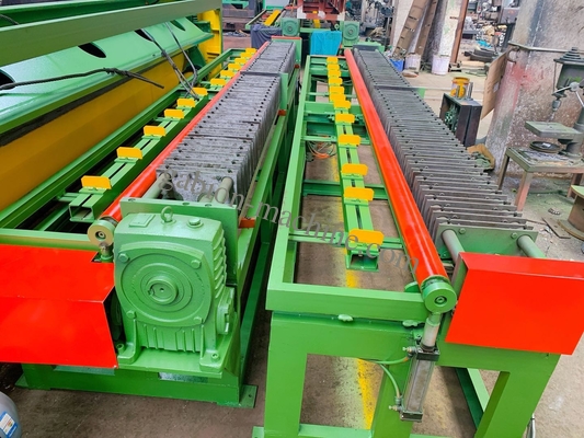 comprar Línea de producción de gaviones Máquina automática de enrollado de bordes 66*85mm 4000mm Malla hexagonal de alambre fabricación en línea